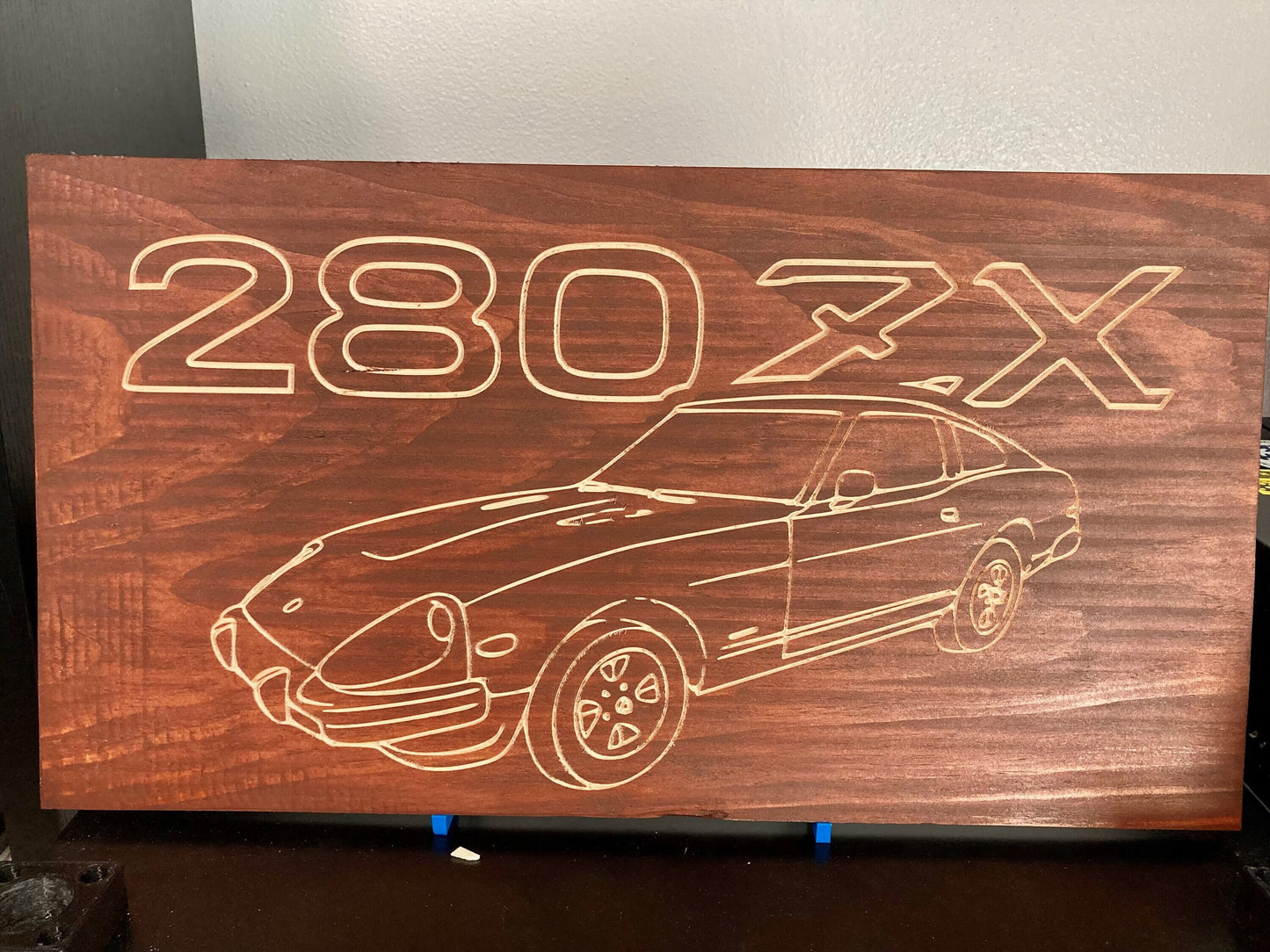Datsun 280ZX Wood Wall Sign | 79-82 Nissan S130 Line Drawing for the Garage not 280Z